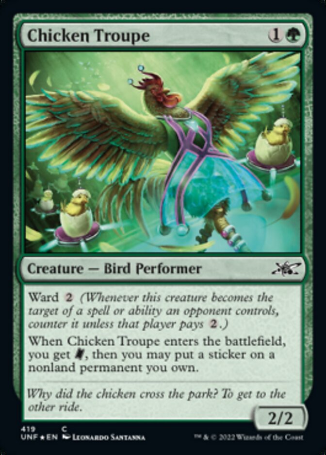 Chicken Troupe (Galaxy Foil) [Unfinity] | Exor Games Dartmouth