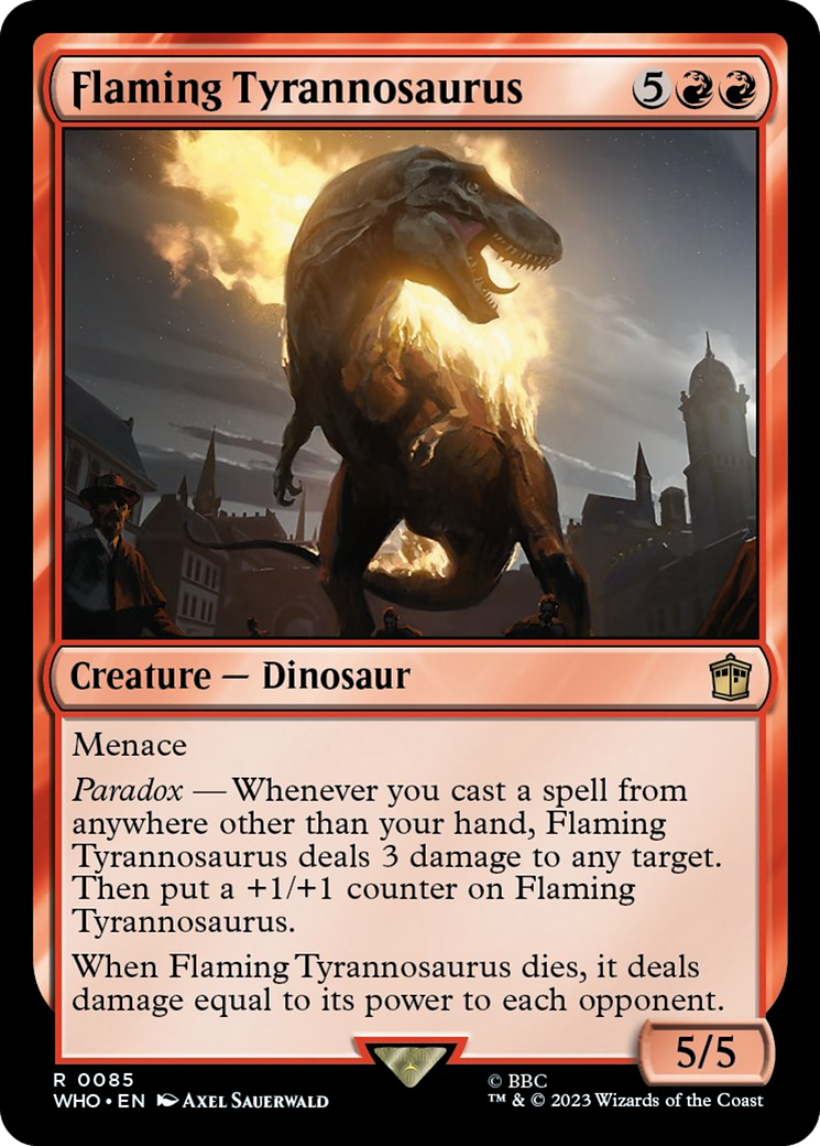 Flaming Tyrannosaurus [Doctor Who] | Exor Games Dartmouth