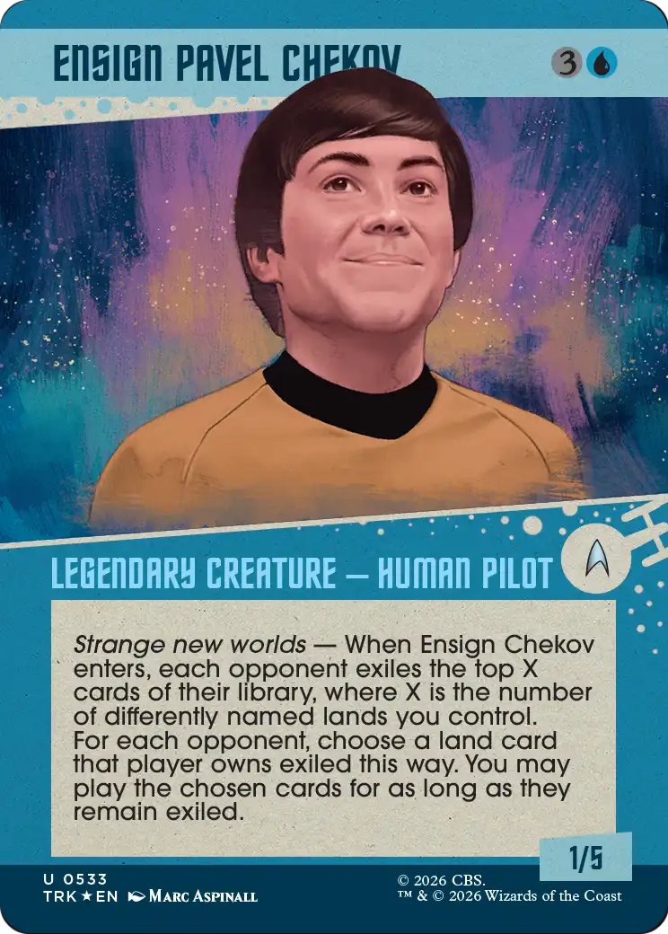 Ensign Pavel Chekov (Showcase) (Surge Foil) [Star Trek] | Exor Games Dartmouth