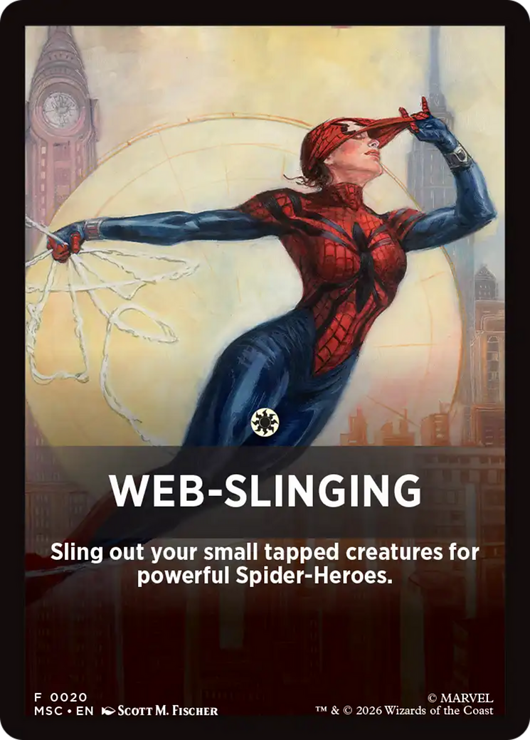 Web-Slinging Theme Card [Marvel Super Heroes Commander] | Exor Games Dartmouth