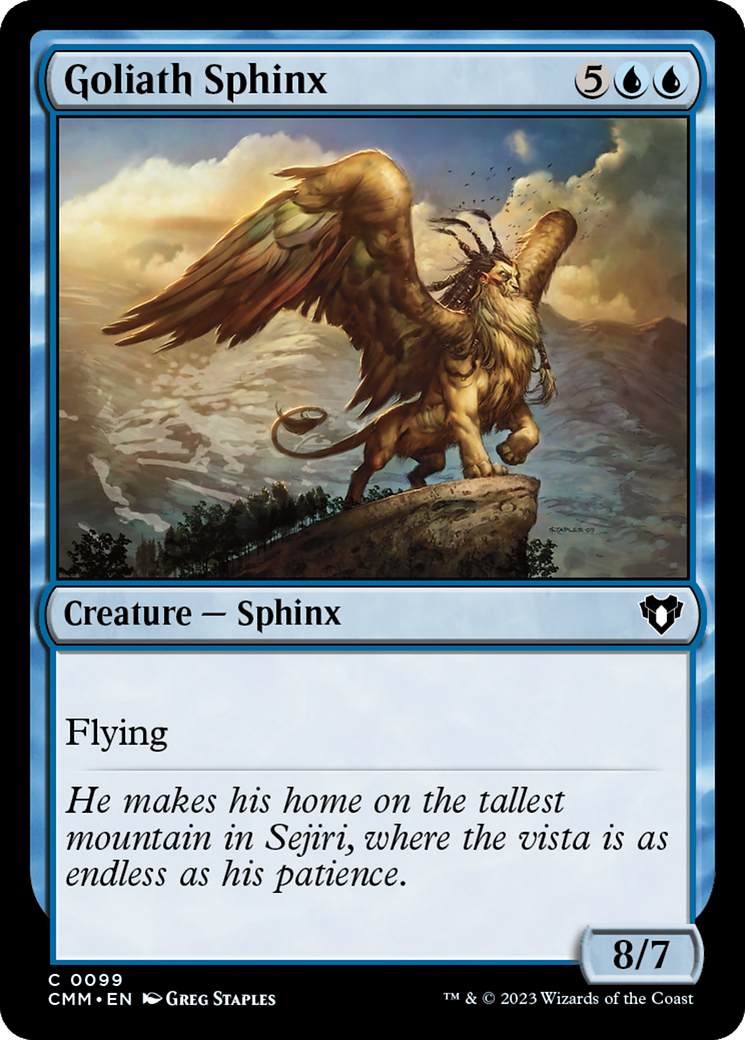 Goliath Sphinx [Commander Masters] | Exor Games Dartmouth
