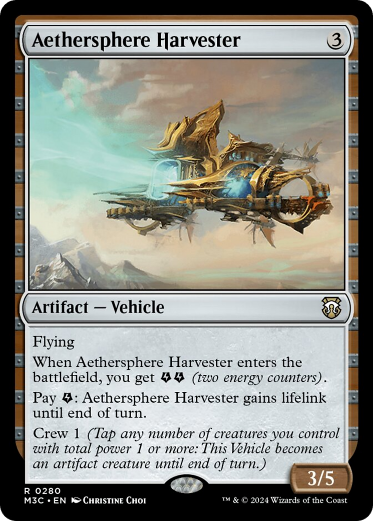 Aethersphere Harvester (Ripple Foil) [Modern Horizons 3 Commander] | Exor Games Dartmouth