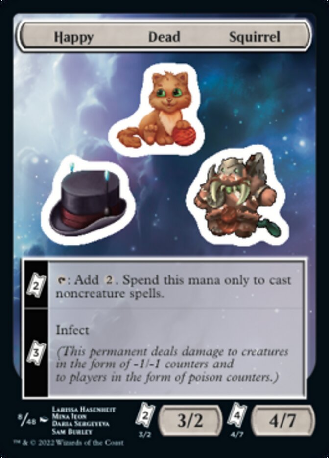 Happy Dead Squirrel [Unfinity Stickers] | Exor Games Dartmouth
