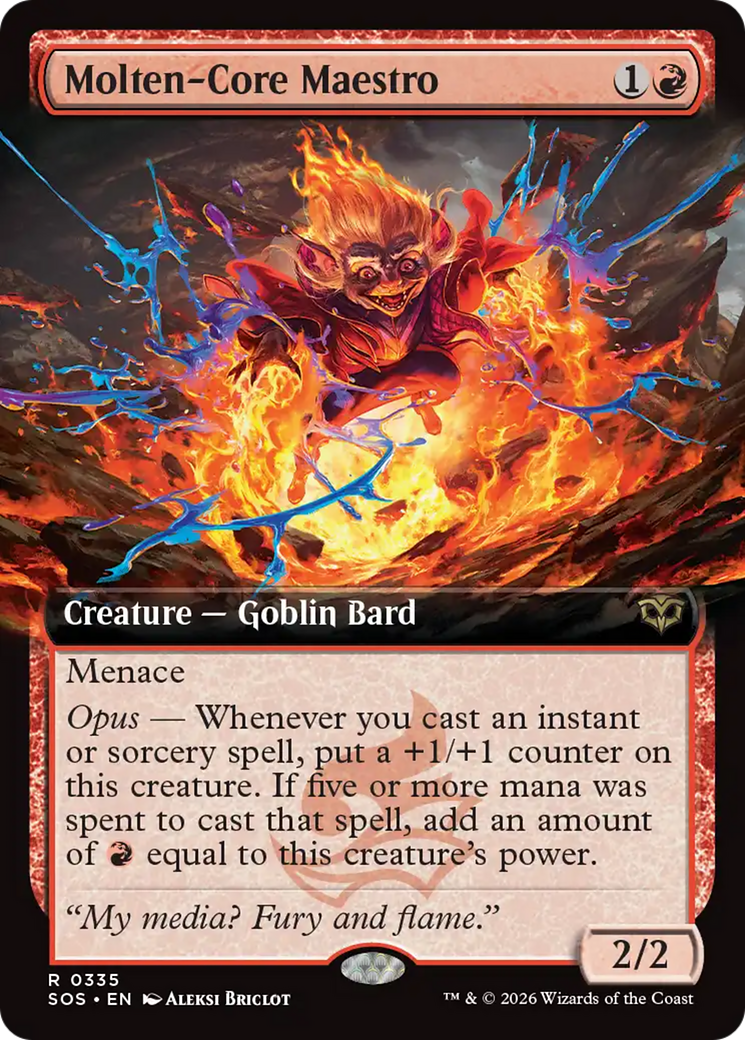 Molten-Core Maestro (Extended Art) [Secrets of Strixhaven] | Exor Games Dartmouth
