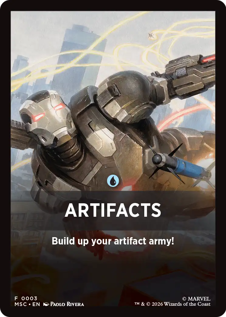 Artifacts Theme Card [Marvel Super Heroes Commander] | Exor Games Dartmouth