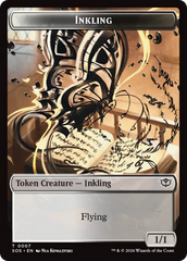 Inkling (0007) // Spirit (0011) Double-Sided Token [Secrets of Strixhaven Tokens] | Exor Games Dartmouth