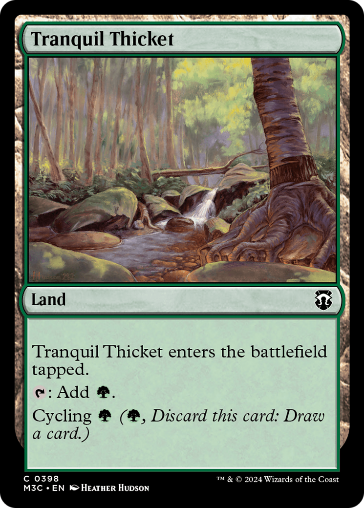 Tranquil Thicket (Ripple Foil) [Modern Horizons 3 Commander] | Exor Games Dartmouth