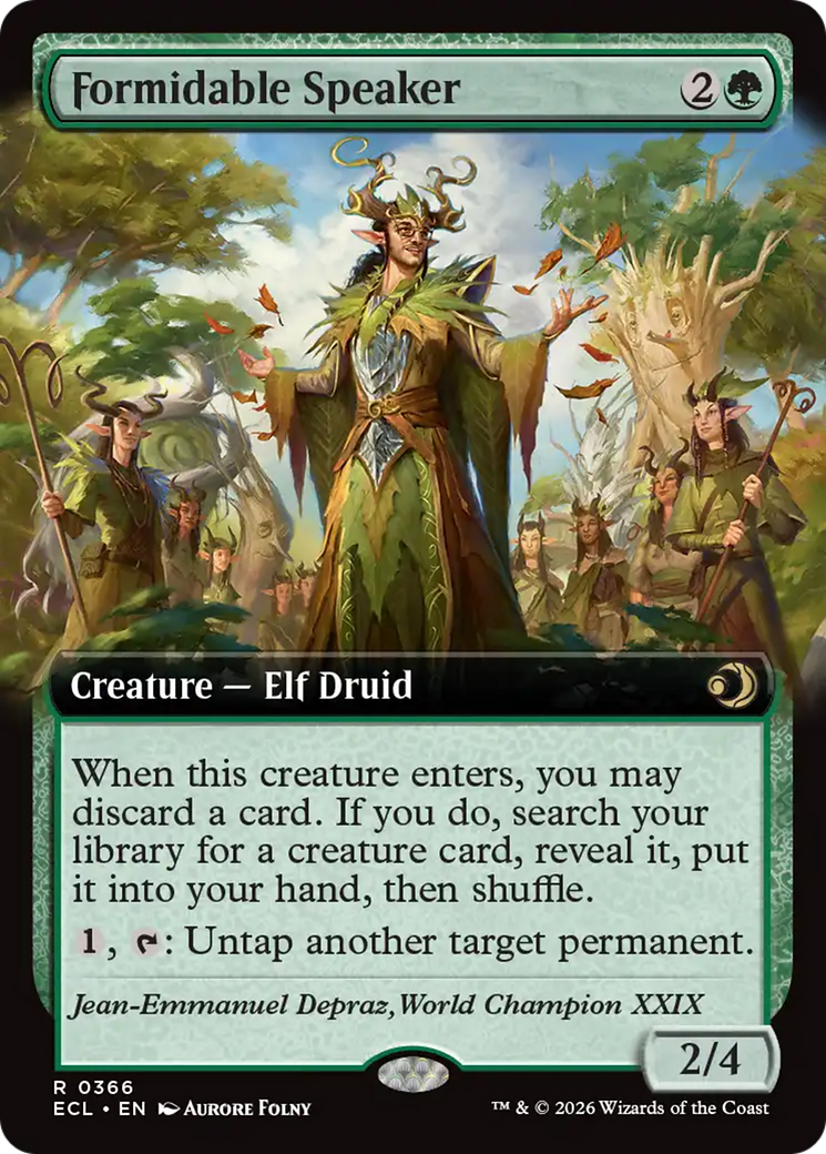 Formidable Speaker (Extended Art) [Lorwyn Eclipsed] | Exor Games Dartmouth