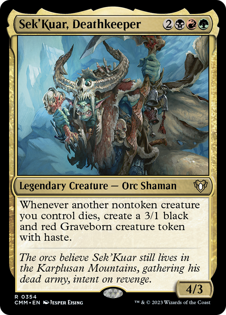 Sek'Kuar, Deathkeeper [Commander Masters] | Exor Games Dartmouth