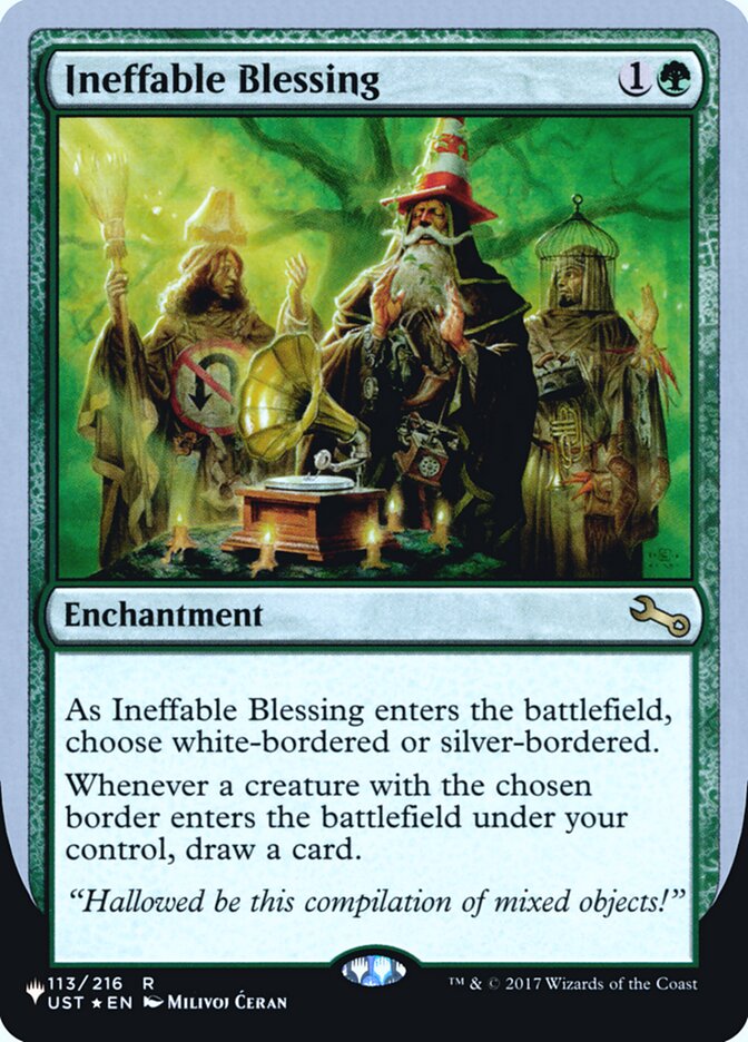 Ineffable Blessing (Bordered) (Unfinity Foil Edition) [The List] | Exor Games Dartmouth