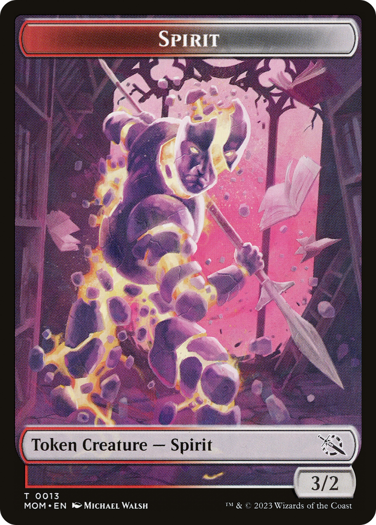 Treasure (21) // Spirit (13) Double-Sided Token [March of the Machine Tokens] | Exor Games Dartmouth