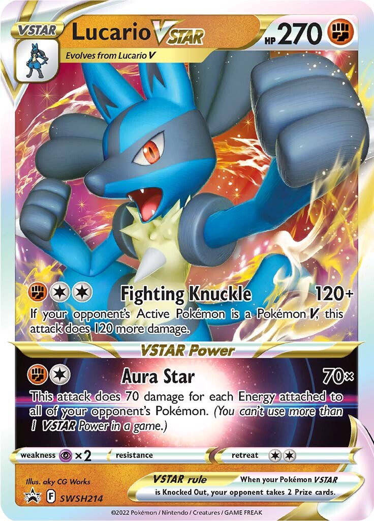 Lucario VSTAR (SWSH214) (Jumbo Card) [Sword & Shield: Black Star Promos] | Exor Games Dartmouth