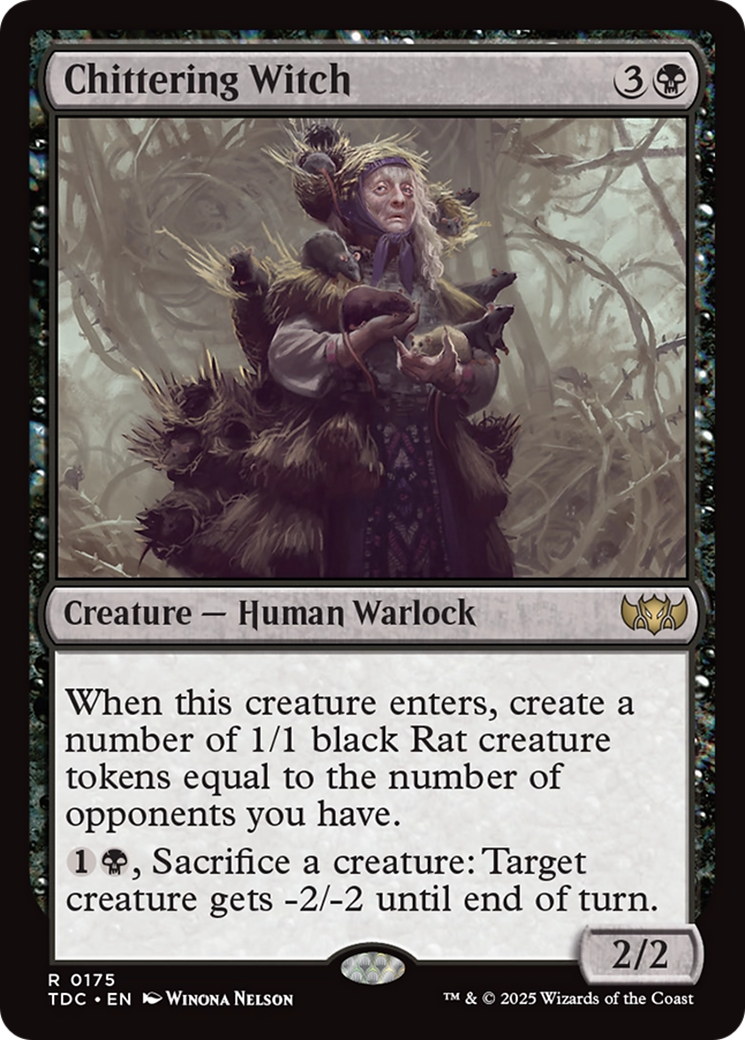 Chittering Witch [Tarkir: Dragonstorm Commander] | Exor Games Dartmouth