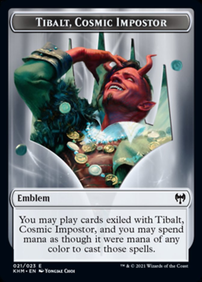 Tibalt, Cosmic Impostor Emblem [Kaldheim Tokens] | Exor Games Dartmouth