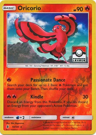 Oricorio (14/145) (League Promo) [Sun & Moon: Guardians Rising] | Exor Games Dartmouth