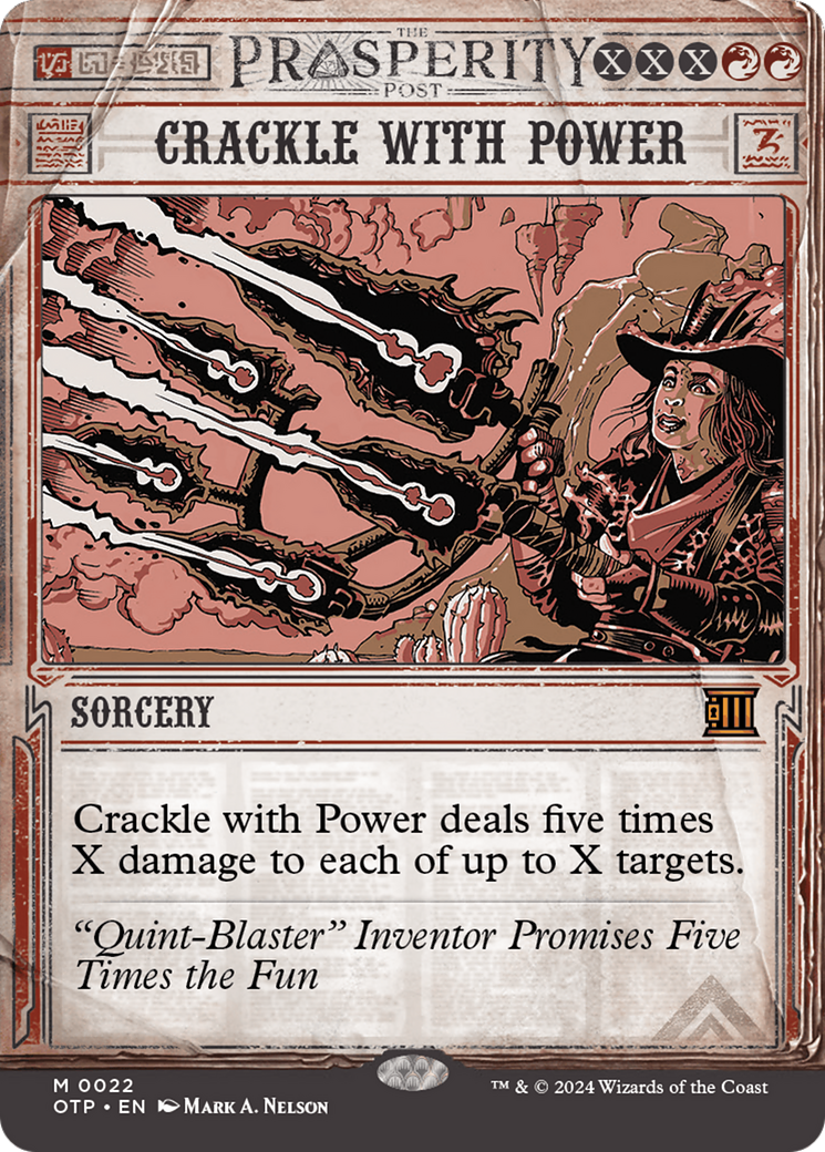 Crackle with Power [Outlaws of Thunder Junction: Breaking News] | Exor Games Dartmouth