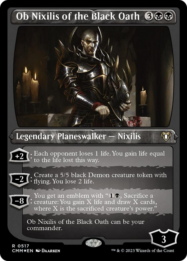 Ob Nixilis of the Black Oath (Foil Etched) [Commander Masters] | Exor Games Dartmouth