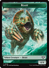 Beast (0006) // Pest Double-Sided Token [Edge of Eternities Commander Tokens] | Exor Games Dartmouth