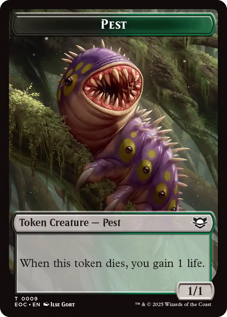Copy // Pest Double-Sided Token [Edge of Eternities Commander Tokens] | Exor Games Dartmouth