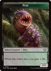 Beast (0006) // Pest Double-Sided Token [Edge of Eternities Commander Tokens] | Exor Games Dartmouth