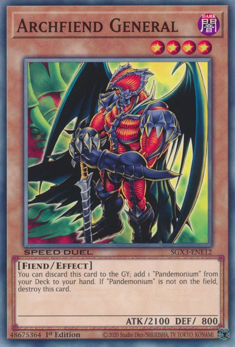 Archfiend General [SGX3-ENE12] Common | Exor Games Dartmouth