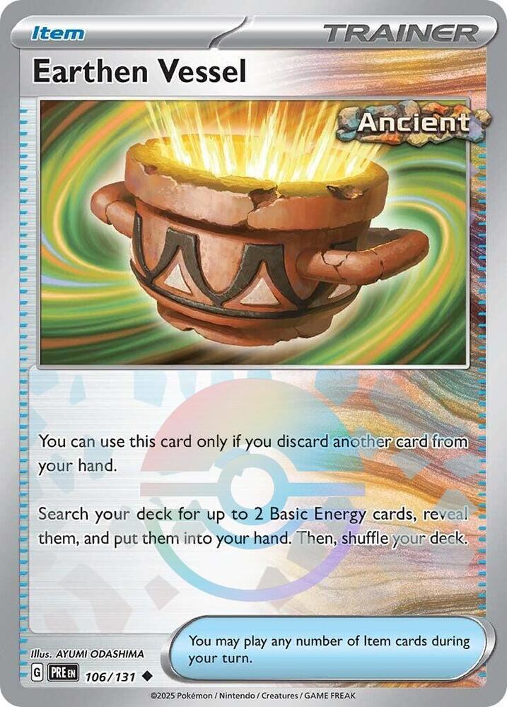 Earthen Vessel (106/131) (Poke Ball Pattern) [Scarlet & Violet: Prismatic Evolutions] | Exor Games Dartmouth