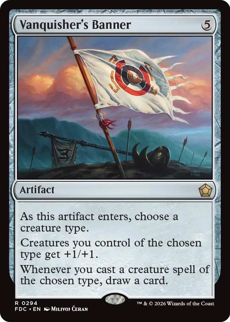 Vanquisher's Banner [Foundations Commander] | Exor Games Dartmouth