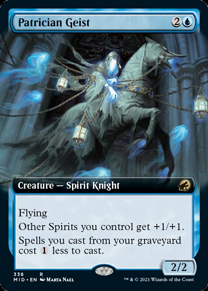 Patrician Geist (Extended Art) [Innistrad: Midnight Hunt] | Exor Games Dartmouth