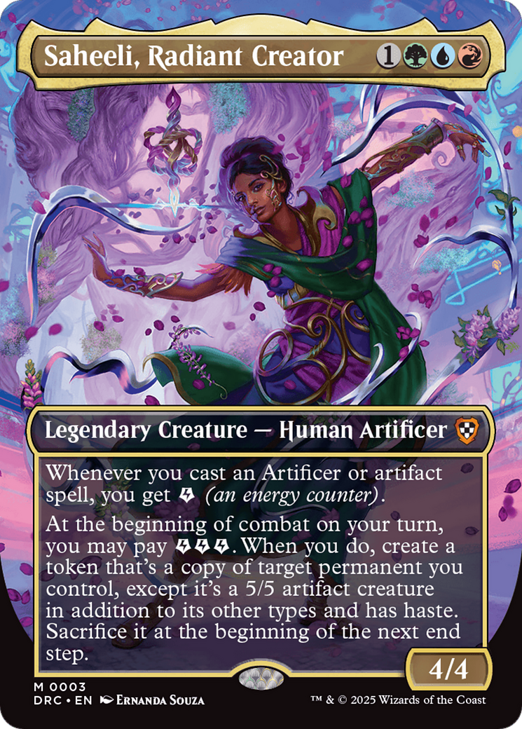 Saheeli, Radiant Creator (Borderless) [Aetherdrift Commander] | Exor Games Dartmouth