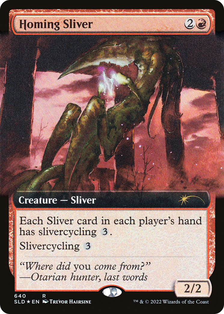 Homing Sliver (Extended Art) [Secret Lair Drop Promos] | Exor Games Dartmouth