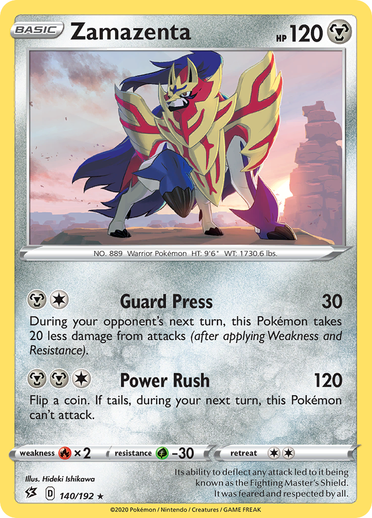 Zamazenta (140/192) [Sword & Shield: Rebel Clash] | Exor Games Dartmouth