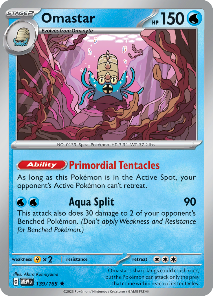 Omastar (139/165) [Scarlet & Violet 151] | Exor Games Dartmouth