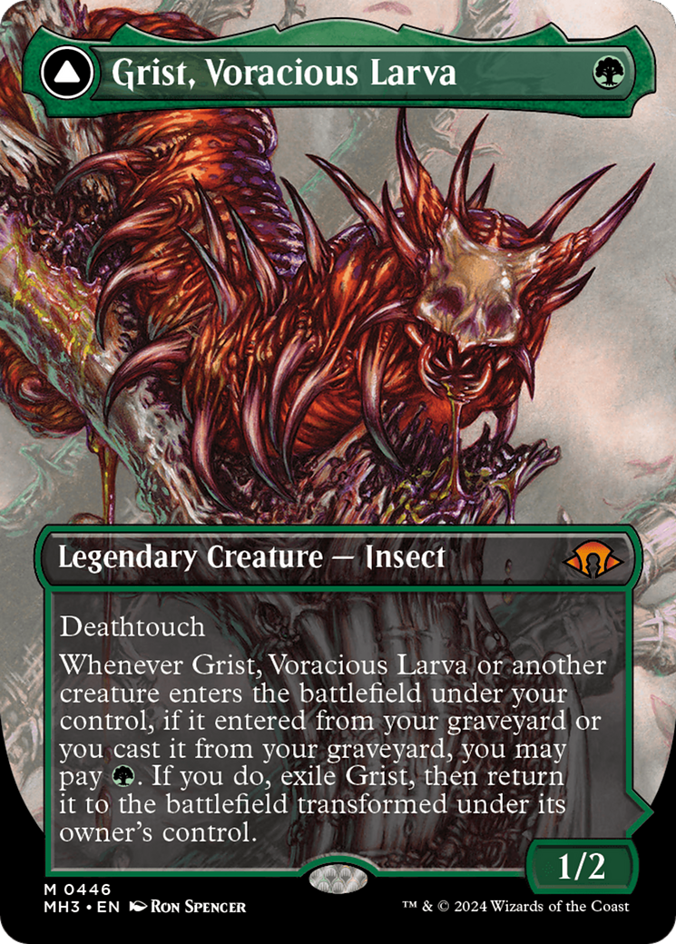 Grist, Voracious Larva // Grist, the Plague Swarm (Borderless) [Modern Horizons 3] | Exor Games Dartmouth