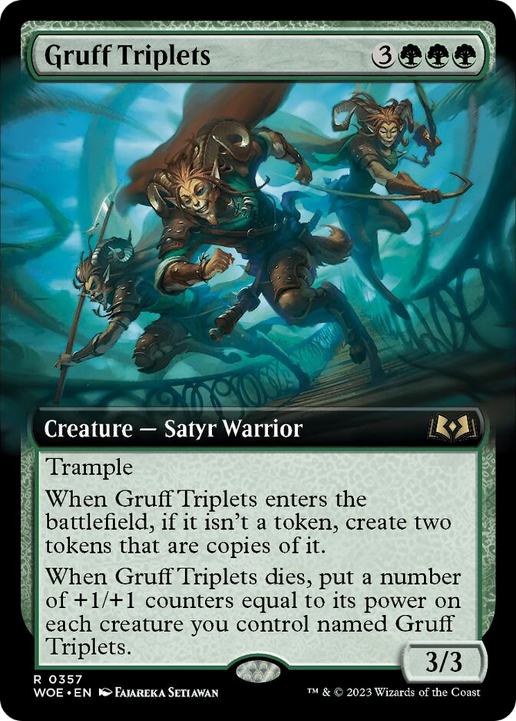 Gruff Triplets (Extended Art) [Wilds of Eldraine] | Exor Games Dartmouth