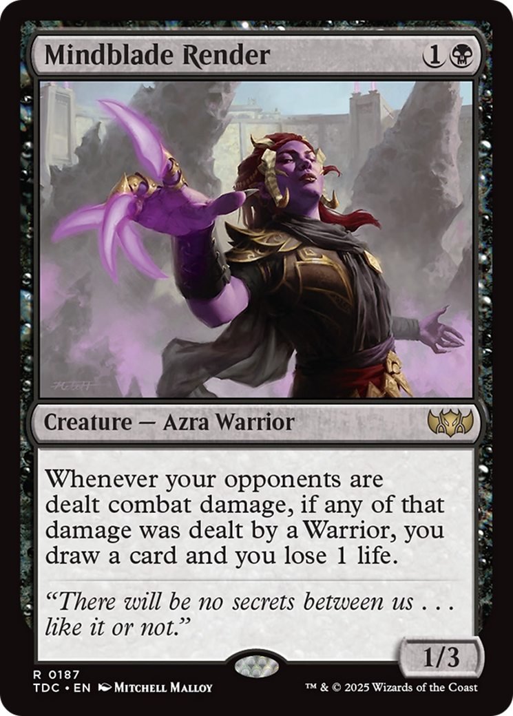 Mindblade Render [Tarkir: Dragonstorm Commander] | Exor Games Dartmouth