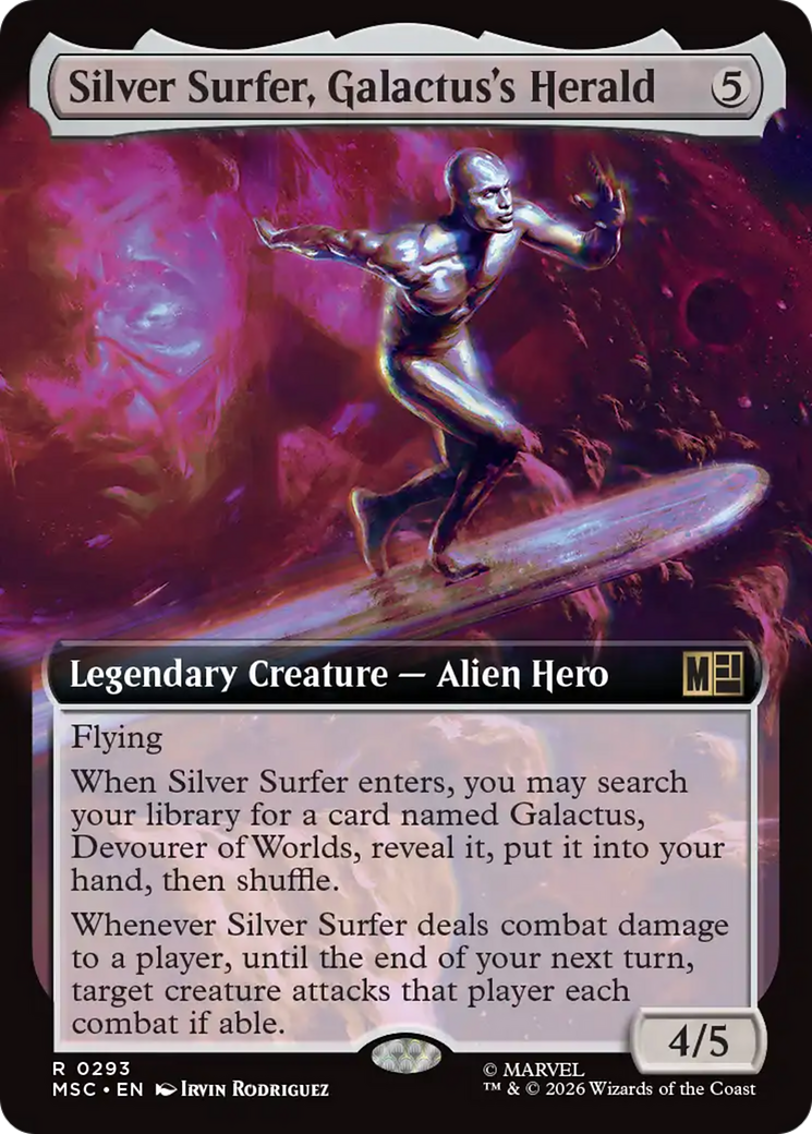 Silver Surfer, Galactus's Herald (Extended Art) [Marvel Super Heroes Commander] | Exor Games Dartmouth