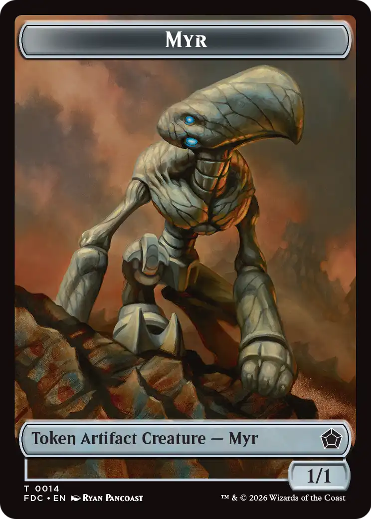 Thopter // Myr Double-Sided Token [Foundations Commander Tokens] | Exor Games Dartmouth