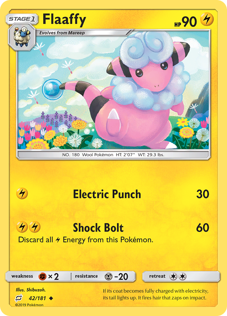 Flaaffy (42/181) [Sun & Moon: Team Up] | Exor Games Dartmouth