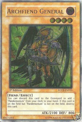 Archfiend General [FOTB-EN019] Ultimate Rare | Exor Games Dartmouth