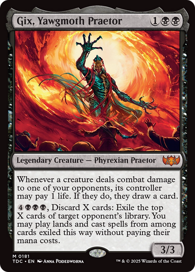 Gix, Yawgmoth Praetor [Tarkir: Dragonstorm Commander] | Exor Games Dartmouth