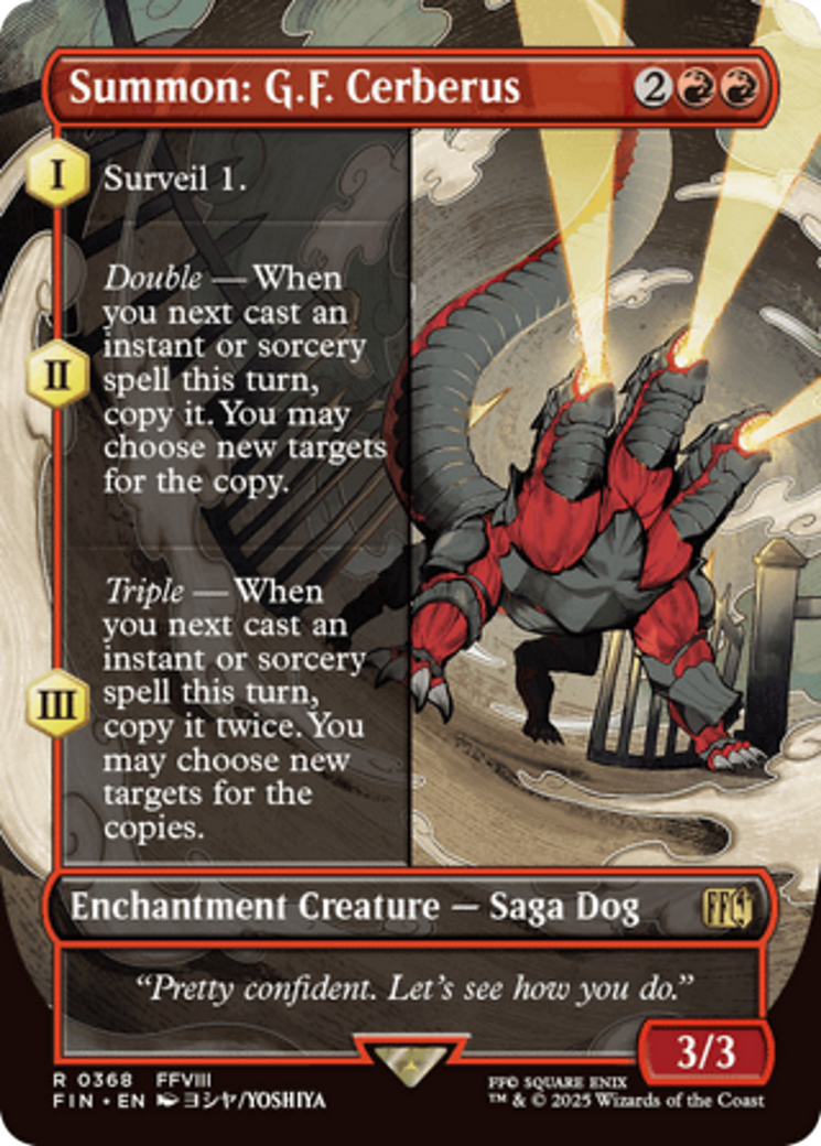 Summon: G.F. Cerberus (Borderless) [FINAL FANTASY] | Exor Games Dartmouth