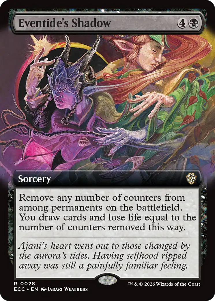 Eventide's Shadow (Extended Art) [Lorwyn Eclipsed Commander] | Exor Games Dartmouth
