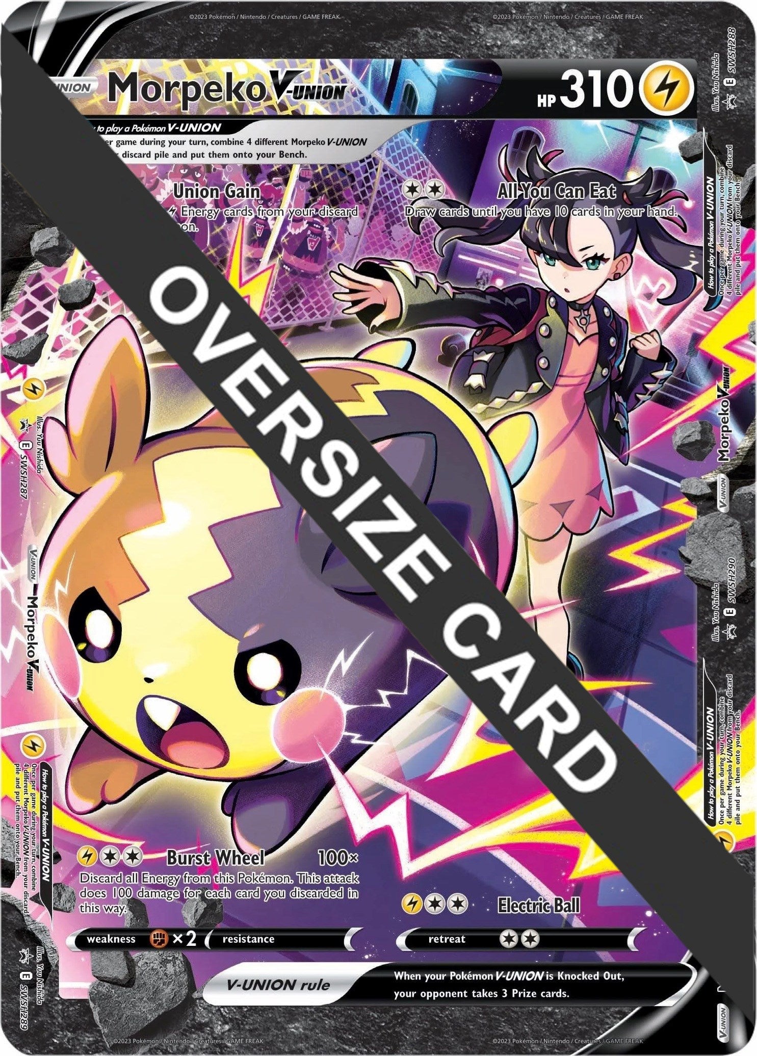 Morpeko V-UNION (SWSH287-290) (Jumbo Card) [Sword & Shield: Black Star Promos] | Exor Games Dartmouth