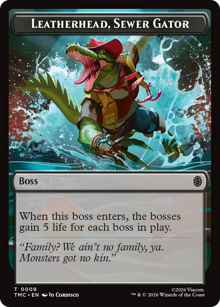Leatherhead, Sewer Gator [Teenage Mutant Ninja Turtles Commander Tokens] | Exor Games Dartmouth