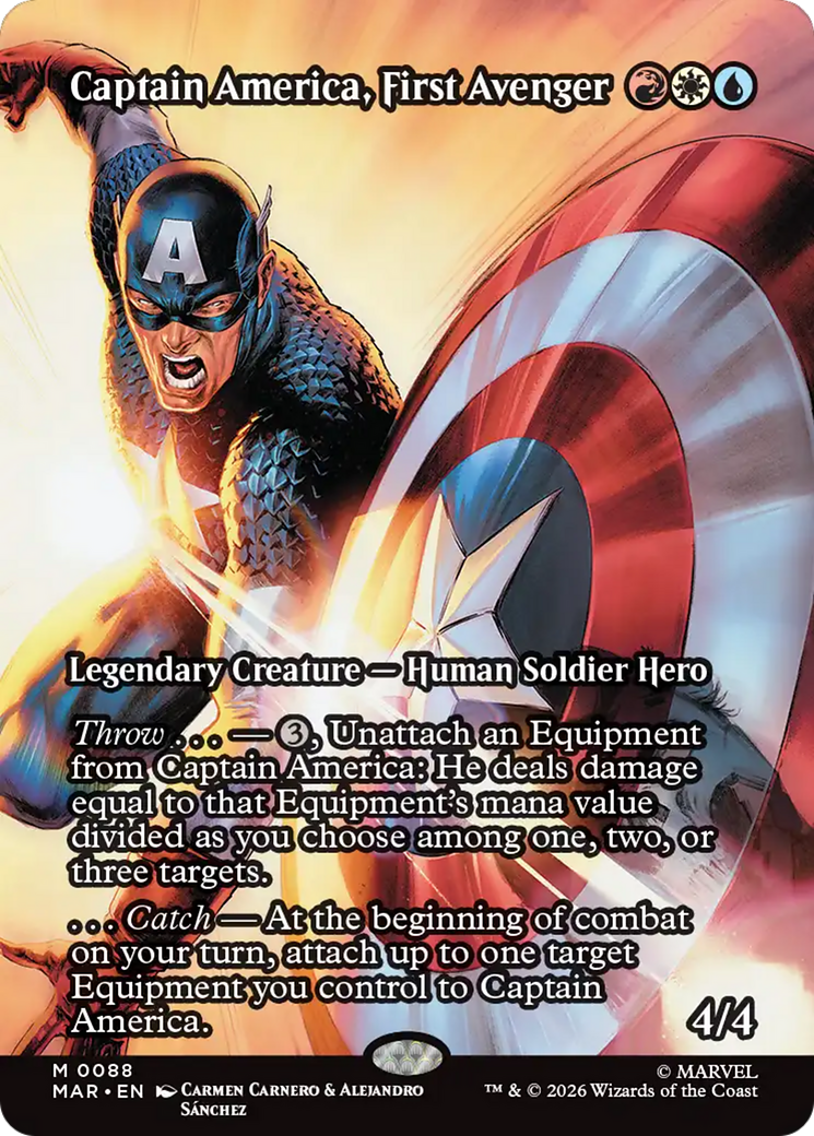 Captain America, First Avenger (Borderless) [Marvel Universe: Eternal-Legal] | Exor Games Dartmouth