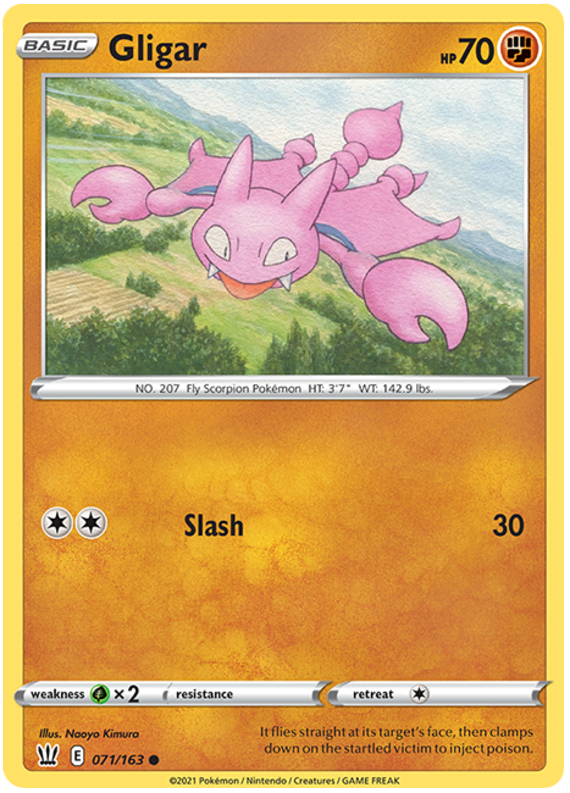 Gligar (071/163) [Sword & Shield: Battle Styles] | Exor Games Dartmouth