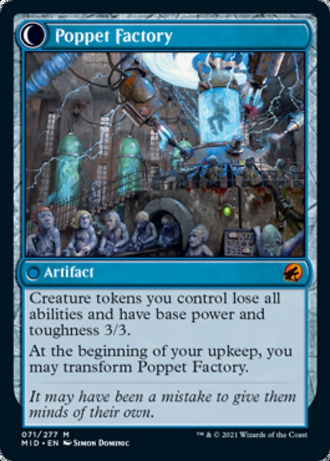 Poppet Stitcher // Poppet Factory [Innistrad: Midnight Hunt] | Exor Games Dartmouth