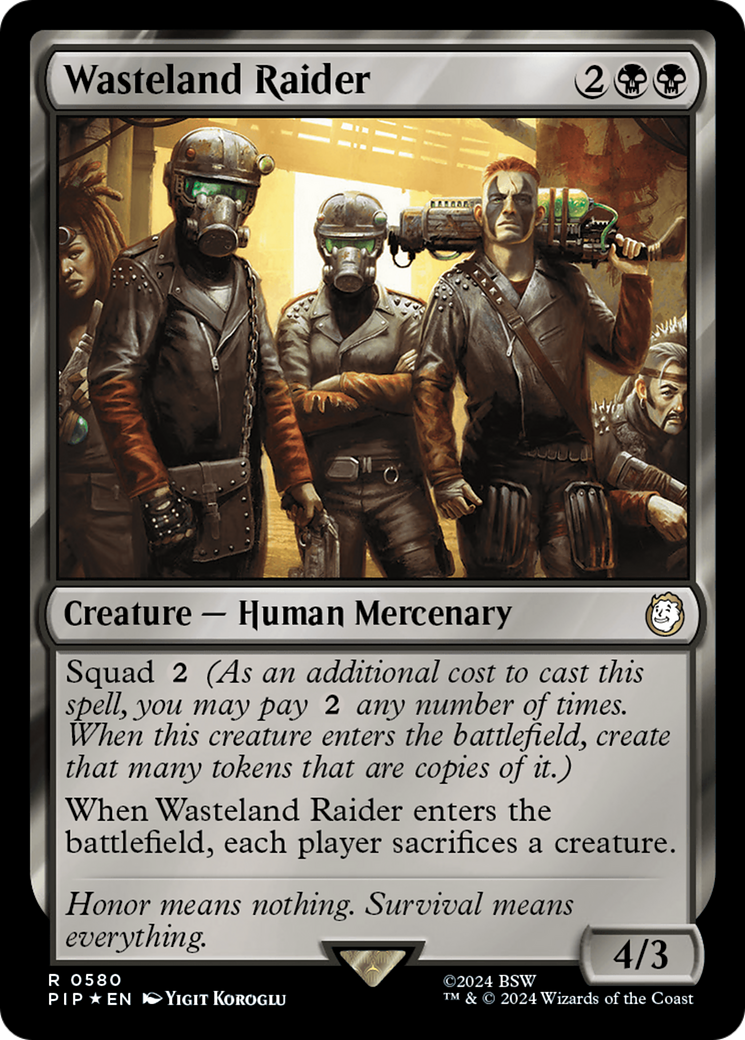 Wasteland Raider (Surge Foil) [Fallout] | Exor Games Dartmouth