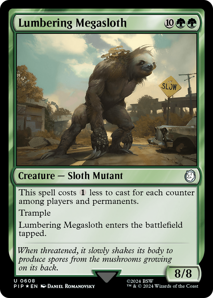 Lumbering Megasloth (Surge Foil) [Fallout] | Exor Games Dartmouth