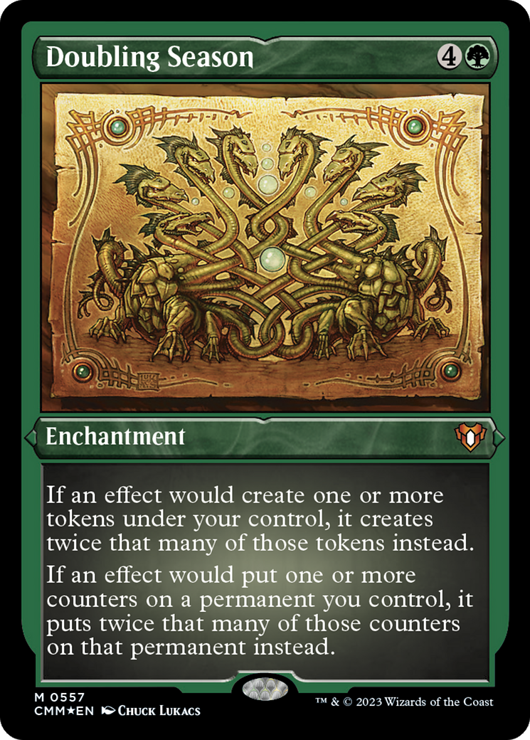 Doubling Season (Foil Etched) [Commander Masters] | Exor Games Dartmouth
